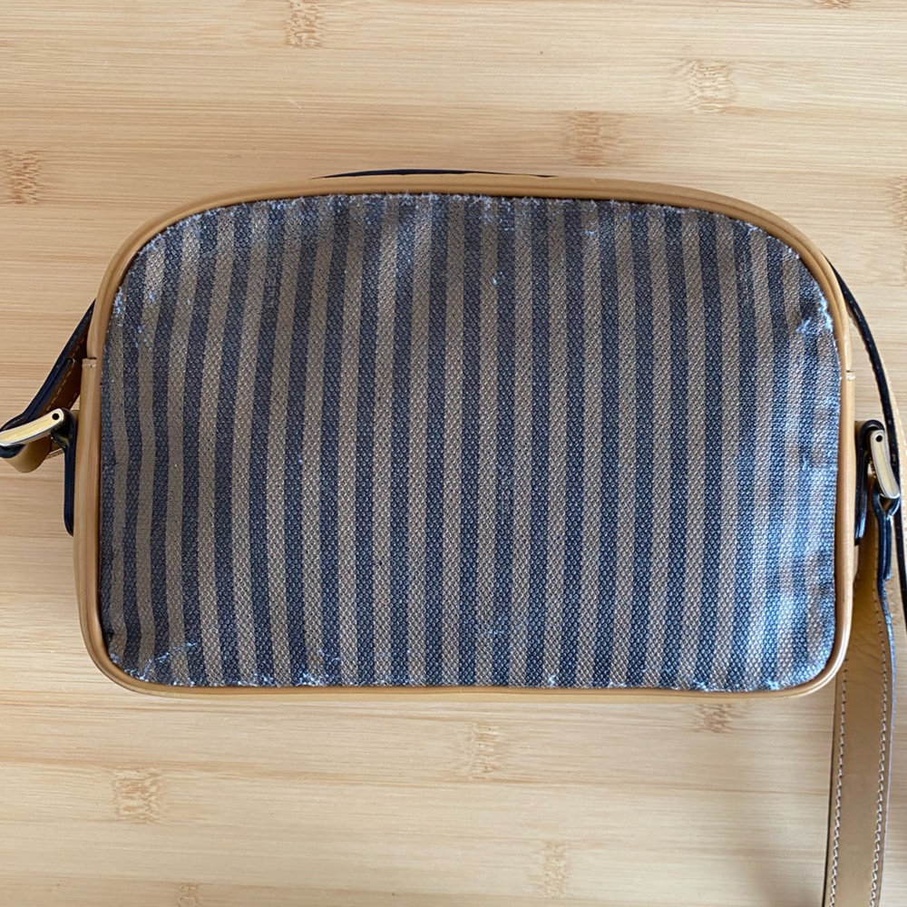 Fendi Black and Tan Striped Bag - Picture 7 of 11